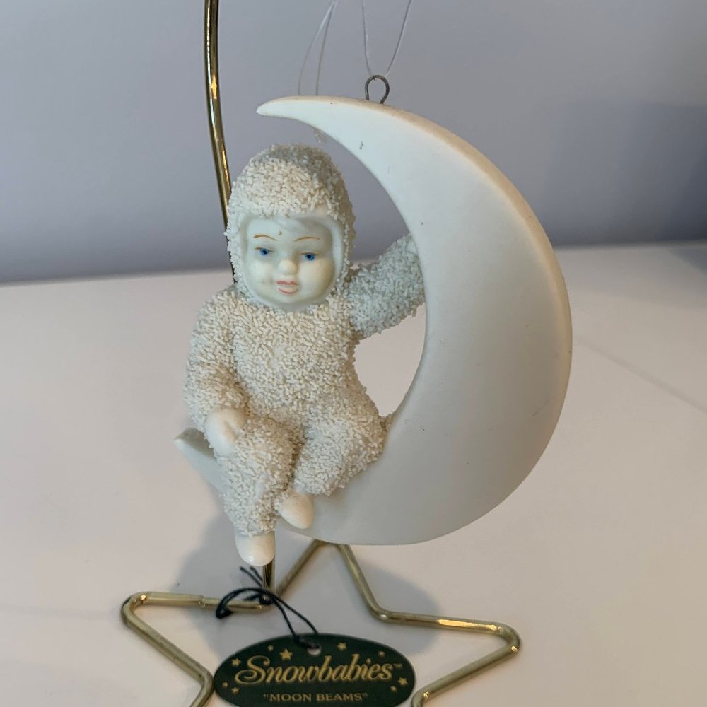 "Moon Beams" Vintage Snowbaby Ornament